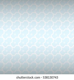 Light white geometrical seamless pattern in tracery style. Actual motif. Vector background.