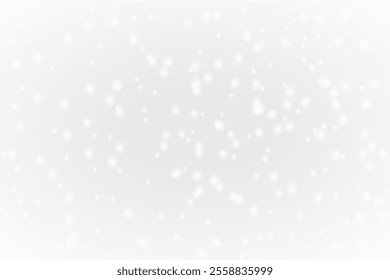 Light and white glowing dust. Background with bokeh white light effect. Crystal snow effect. Christmas glowing dust background - stock vector