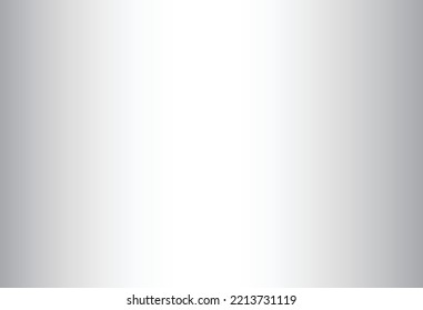 Light White And Grey Gradient Blur Background. Vector Neutral Plain Color Soft Blurred Pattern. Abstract Illustration Design For Photo Studio And Landing Pages. EPS 10.