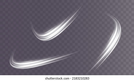  Light white Twirl. Curve light effect of white line. Luminous white circle. Light white pedistal, podium, platform, table. Vector PNG. Christmas tree.