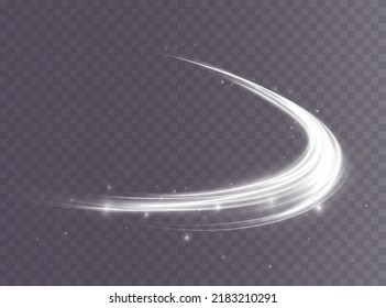  Light white Twirl. Curve light effect of white line. Luminous white circle. Light white pedistal, podium, platform, table. Vector PNG. Christmas tree.