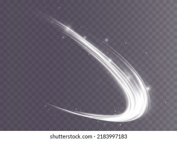 Toro blanco claro. Efecto de la luz de curva de la línea blanca. Círculo blanco luminoso. Pétalo blanco claro, podio, plataforma, mesa. Vector PNG.