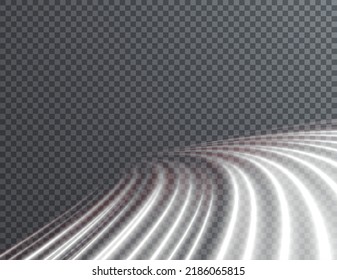 Toro blanco claro. Efecto de la luz de curva de la línea blanca. Círculo blanco luminoso. PNG Pedistal blanco claro, podio, plataforma, mesa. Vector PNG.