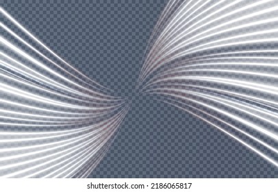 Light white Twirl. Curve light effect of white line. Luminous white circle. PNG Light white pedistal, podium, platform, table. Vector PNG.