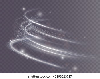 Light white Twirl. Curve light effect of white line. Luminous white circle. Light white pedistal, podium, platform, table. Vector PNG.	
