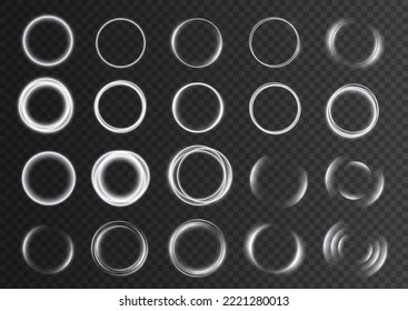 Light white Twirl. Curve light effect of white line. Abstract luxury white light vector flare semicircle and spark light effect. Luminous white circle. PNG Podium, platform, table.