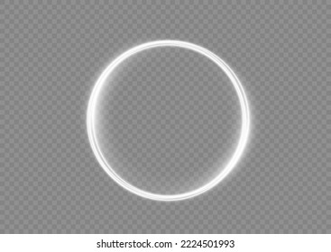 Light white Twirl. Curve light effect of white line. Abstract luxury white light vector flare semicircle and spark light effect. Luminous white circle. PNG Podium, platform, table.