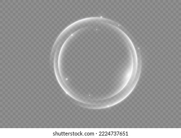 Toro blanco claro. Efecto de la luz de curva de la línea blanca. Resumen de la lujosa bombilla blanca de luz vectorial semicírculo y efecto de chispa. Círculo blanco luminoso. Podio PNG, plataforma, mesa.