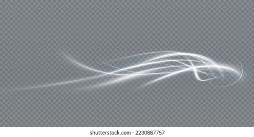 Light white Twirl. Curve light effect of white line. Luminous white circle. PNG Light white pedistal, podium, platform, table. Vector PNG.
