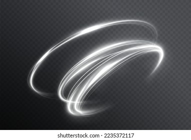 Light white Twirl. Curve light effect of white line. Element for your design, advertising, postcards, invitations, screensavers, websites, games.	
