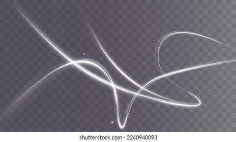 Light white Twirl. Curve light effect of white line. Element for your design, advertising, postcards, invitations, screensavers, websites, games.