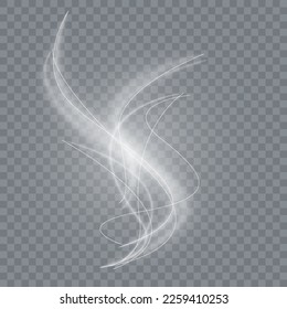 Light white Twirl. Curve light effect of white line. Luminous white circle. PNG Light white pedistal, podium, platform, table. Vector PNG.