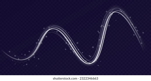 Toro blanco claro. Efecto de la luz de curva de la línea blanca. Círculo blanco luminoso. Pétalo blanco claro, podio, plataforma, mesa. Vector PNG. Ilustración del vector