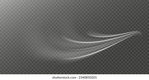Light white Twirl. Curve light effect of white line. Luminous white circle. Light white pedistal, podium, platform, table. Vector PNG. 