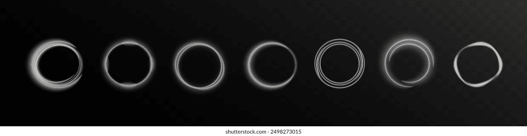 Light white Twirl. Curve light effect of white line. Luminous white circle. Abstract luxury white light vector flare semicircle and spark light effect.