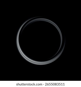 Torbellino blanco claro. Efecto de luz de curva de línea blanca. Abstractas semicírculo de destello de Vector de luz blanca de lujo y efecto de luz de chispa. Portal de círculo blanco luminoso. PNG Podium, plataforma, mesa