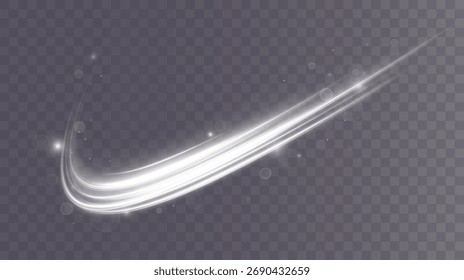 Espiral branco claro. Efeito de luz de curva de linha branca. Círculo luminoso branco. PNG Pedestal branco claro, pódio, plataforma, mesa. PNG vetorial.