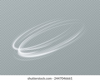 	
Light white Twirl. Curve white line light effect.Smooth holiday light line with lighting effects. Light cool whirlwind. curve effect