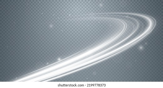 Light white Twirl. Curve light png effect of white line. Luminous white circle. Light white pedistal, podium, platform, table. 