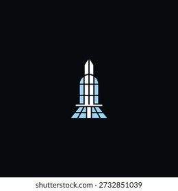 Light from window and sword logo illustration.