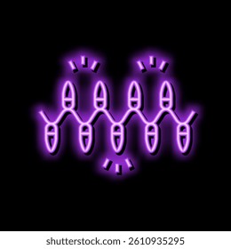 light winter neon light sign vector. light winter illustration