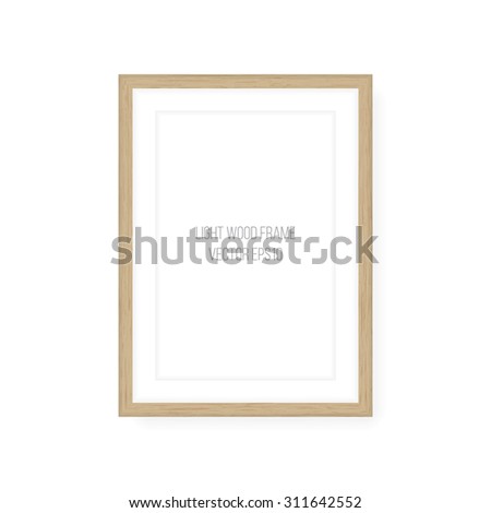 Light wood frame