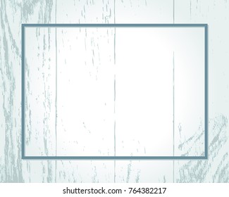 Light wood texture background with frame. Template for text or graphic.