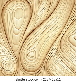 Fondo de textura de madera clara con nudos - Ilustración vectorial