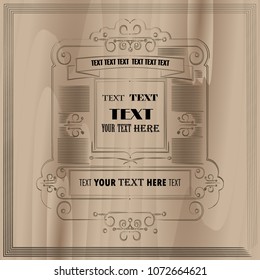 a light wooden background frame for text