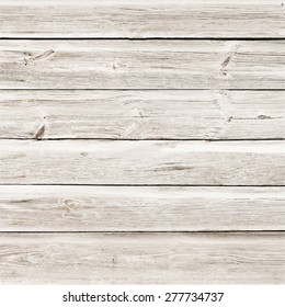 Light wooden texture with horizontal planks or table, floor surface. Vector illustration