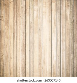 Light wooden texture with vertical planks. Vector floor surface