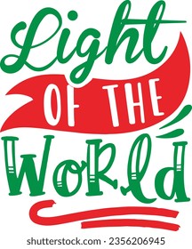 Light of the world - Christmas design