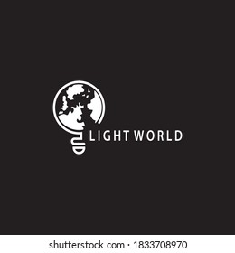 Light world logo template icon design