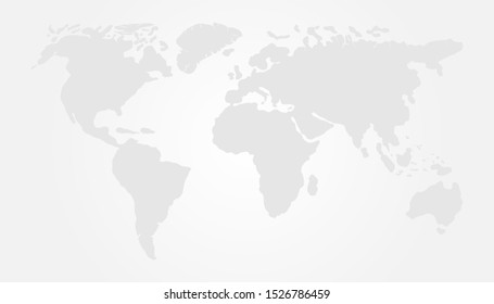 Light World Map Vector Illustration Design