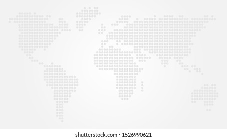 Light World Map Vector Illustration Design with Circles