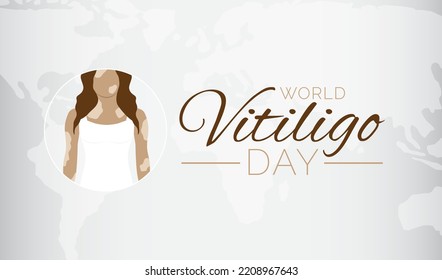 Light World Vitiligo Day Background Illustration