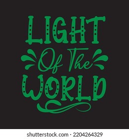 Light of the world-Christmas design vector file.