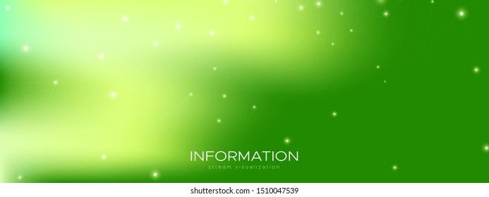 Light Wormhole Poster. Technology Visualization. Big Data Vector. Cosmic Particle Connection. Magic Wireframe Abstract. Technology Illustration. Future Communication. Gradient Wireless Banner.