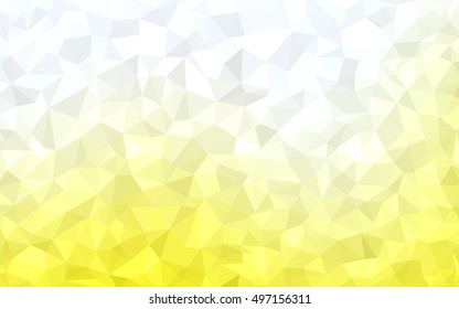 Light yellow abstract mosaic background. Shining colored illustration in a brand-new style. The best triangular design for your business.
