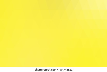 Light yellow abstract mosaic template. Creative geometric illustration in Origami style with gradient. A completely new design for your business.