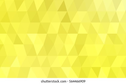 Light Yellow abstract textured polygonal background. Vector blurry triangle design. Pattern can be used for background.