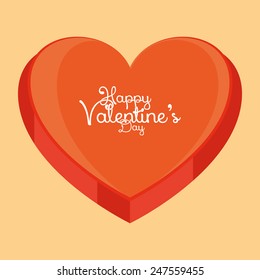 a light yellow background with a heart and text for valentine's day