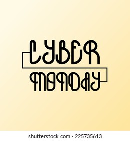 a light yellow background with text for cyber monday