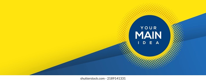 LIGHT Yellow and blue Abstract background design in illustration. Yellow and blue hipster futuristic graphic background style