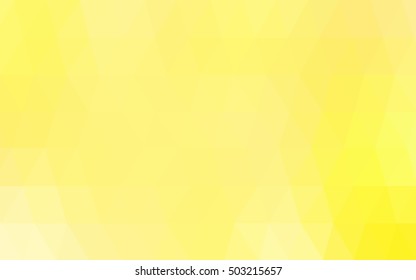 Light yellow blurry triangle background. A completely new color illustration in a vague style. A new texture for your design.