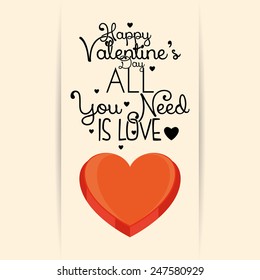 a light yellow card with text and a heart for valentine's day