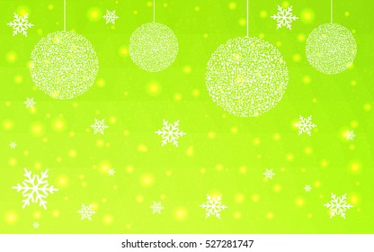 Light Yellow christmas postcard low polygon background. Vector illustration consisting of triangles. Abstract triangular polygonal origami or crystal design of New Year celebration.