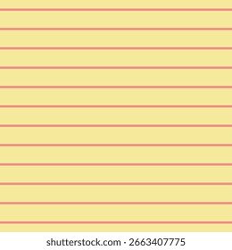 Light yellow and coral medium horizontal stripe seamless pattern background