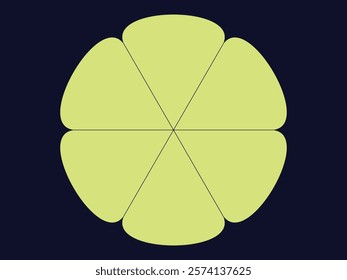 Light yellow geometric diagram vector illustration 