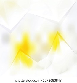 Light Yellow Geometric Triangle Background Template